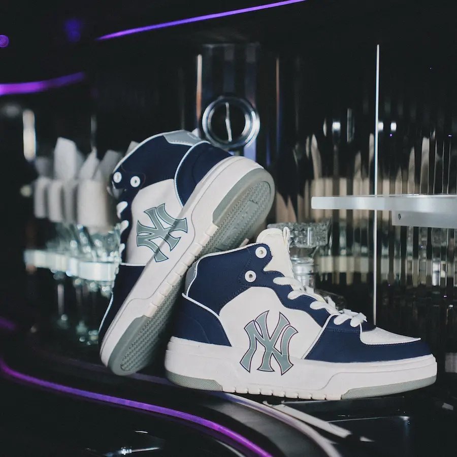 Giày MLB Chunky Liner High New York Yankees 'Navy' 3ASXCB12N-50NYD - Ảnh 5