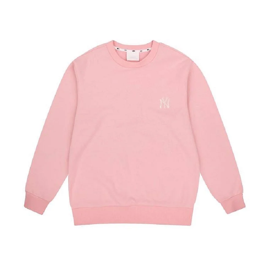 Áo MLB Sweater NY Back Big Logo Pink 31MTR1941-50P