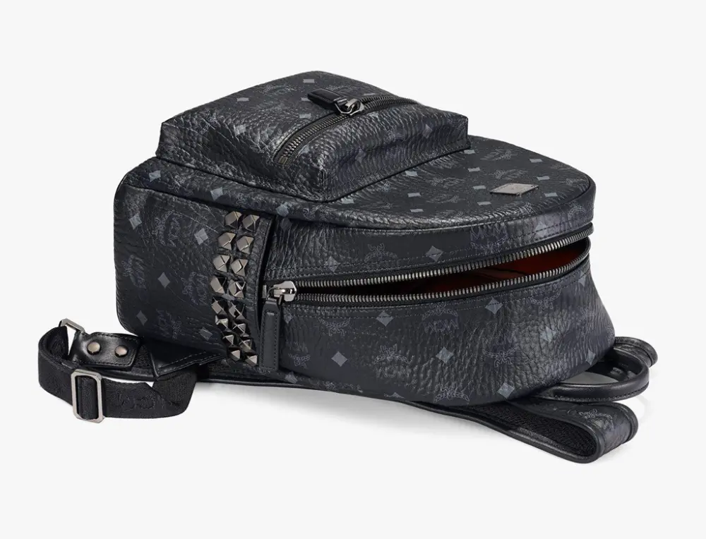 Balo MCM Stark Side Studs Backpack Visetos 'Black' MMK6SVE37BK001 - Ảnh 4