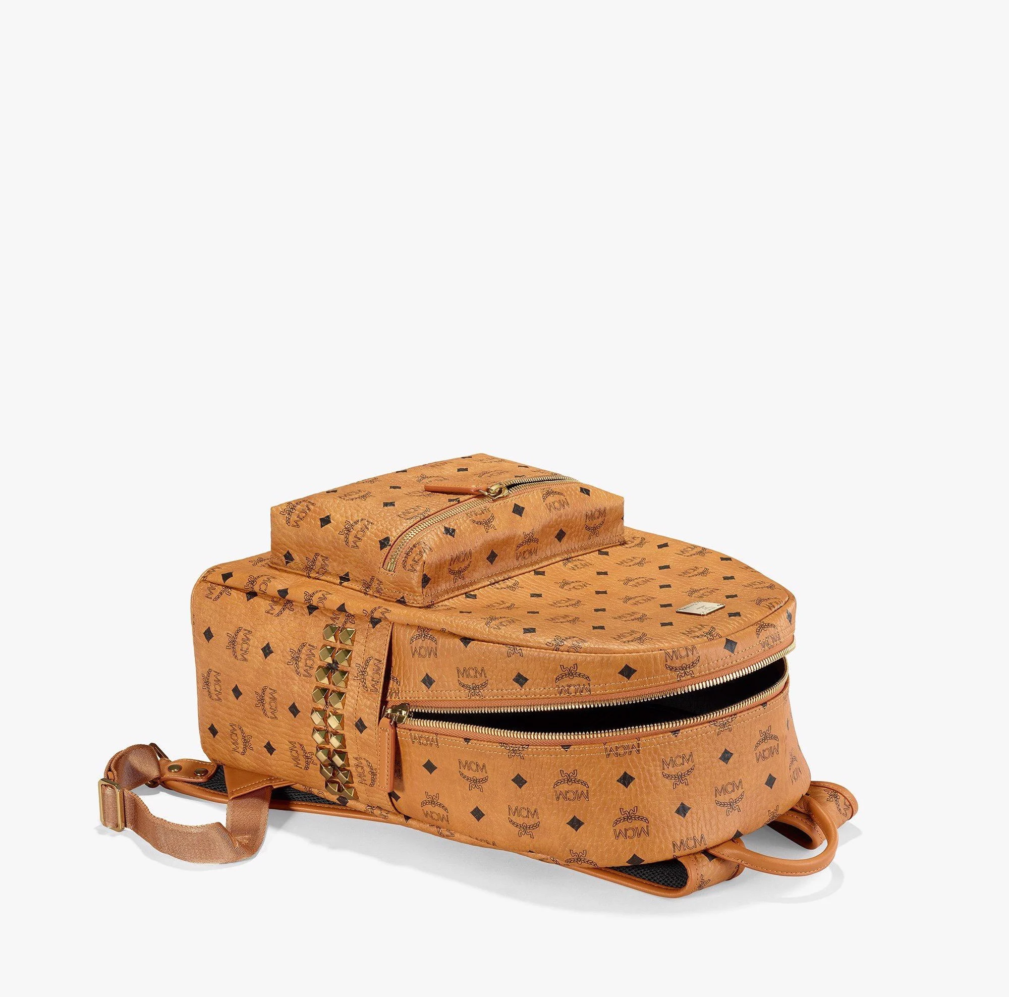 Balo MCM Stark Side Studs Backpack in Visetos MMK6SVE38CO001 - Ảnh 3