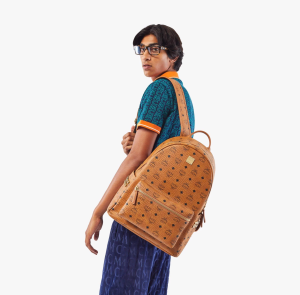 Alternative view of Balo MCM Stark Side Studs Backpack in Visetos MMK6SVE38CO001