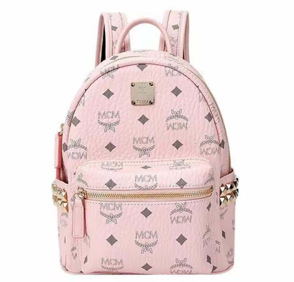 Túi MCM Stark Backpack Visetos 'Pink' MMK6SVE41QH001