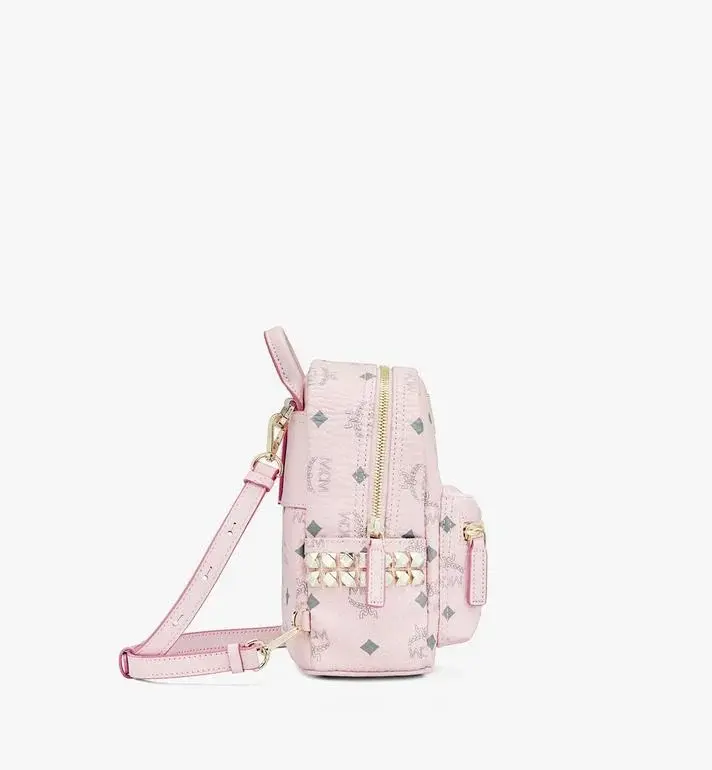 Balo MCM Stark Backpack Visetos 'Pink' MMK6SVE92QH001 - Ảnh 3