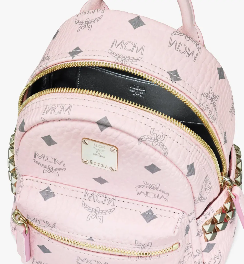 Balo MCM Stark Backpack Visetos 'Pink' MMK6SVE92QH001 - Ảnh 4