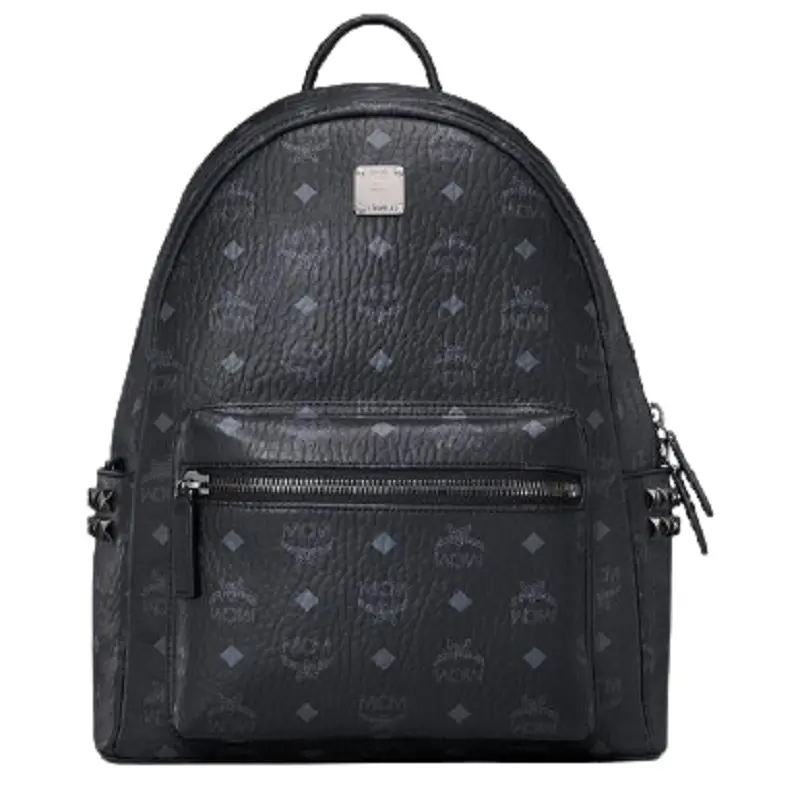 Balo MCM Stark Studs Backpack Black Visetos MMKAAVE32BK001