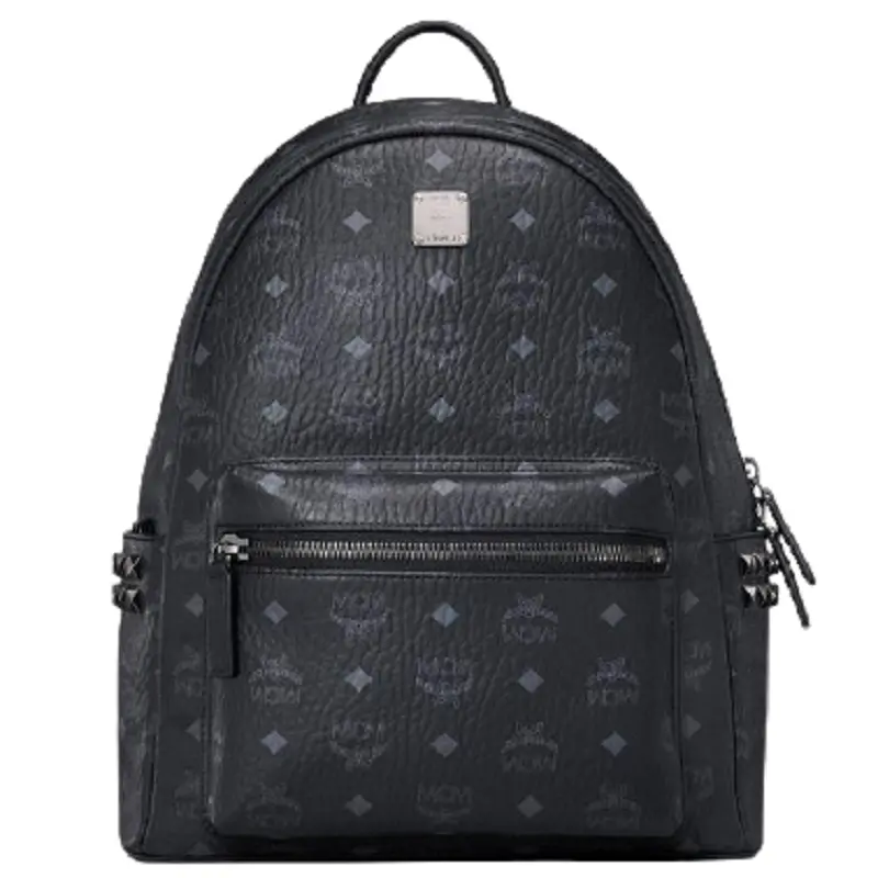 Balo MCM Stark Studs Backpack Visetos 'Black' MMK7AVE99BK001