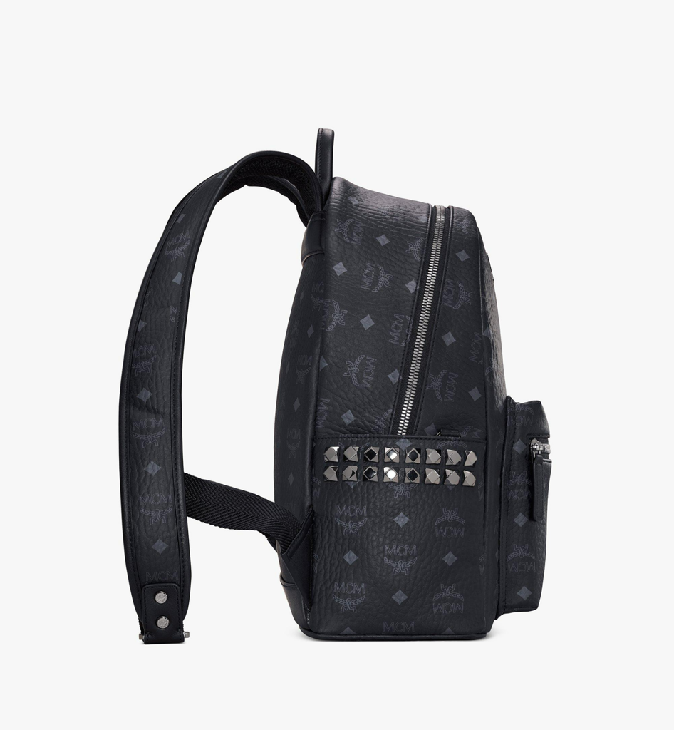 Balo MCM Stark Studs Backpack Visetos 'Black' MMK7AVE99BK001 - Ảnh 4