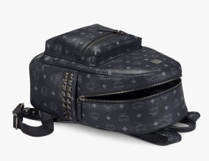 Alternative view of Balo MCM Stark Studs Backpack Visetos 'Black' MMK7AVE99BK001