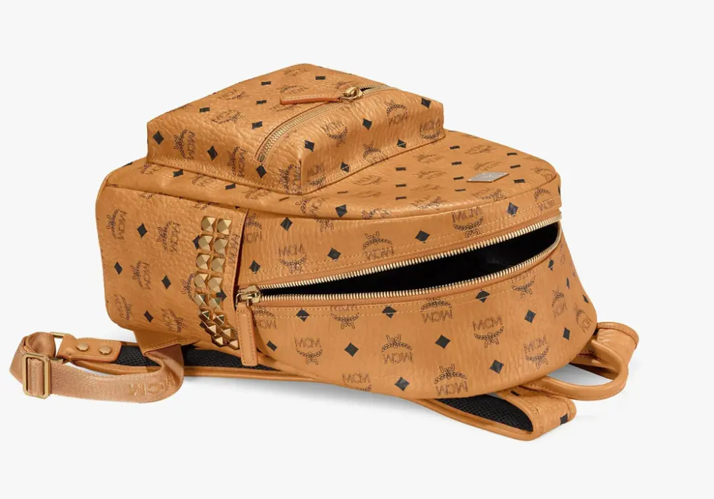 Balo MCM Stark Studs Backpack Visetos Cognac MMK7AVE99CO001 - Ảnh 5