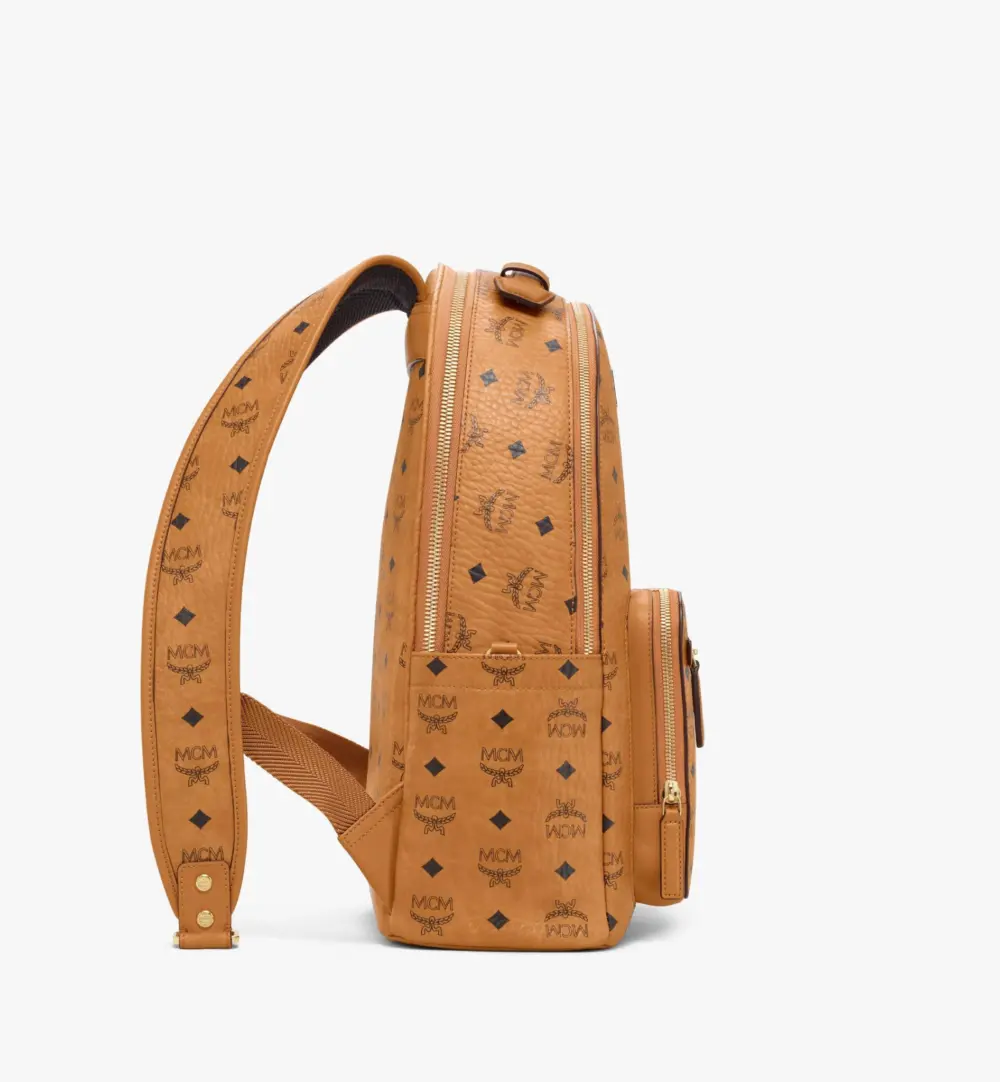 Alternative view of Balo MCM Stark Backpack Visetos cognac MMKAAVE07CO001