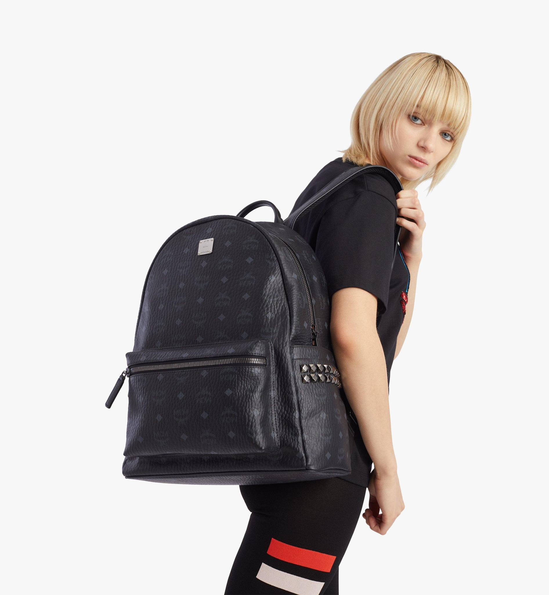 Balo MCM Stark Side Studs Backpack in Visetos MMKAAVE09BK001 - Ảnh 4