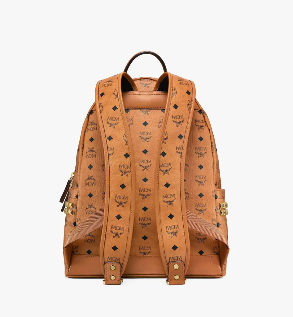 Balo MCM Stark Studs Backpack Visetos 'Cognac' MMKAAVE09CO001 - Ảnh 4