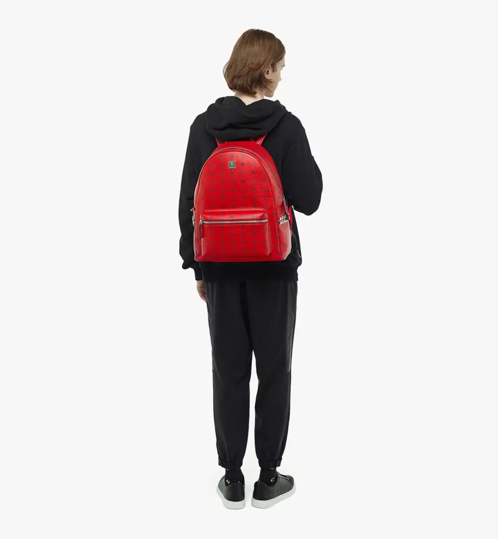 Balo MCM Stark Side Studs Backpack in Visetos MMKAAVE09XC001 - Ảnh 4