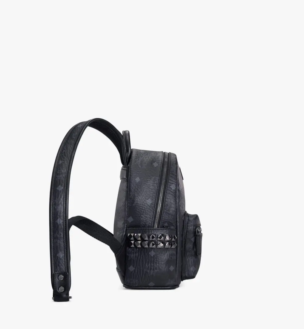 Alternative view of Balo MCM Stark Side Studs Backpack in Visetos MMKAAVE10BK001