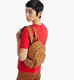Alternative view of Balo MCM Stark Side Studs Backpack in Visetos MMKAAVE10CO001