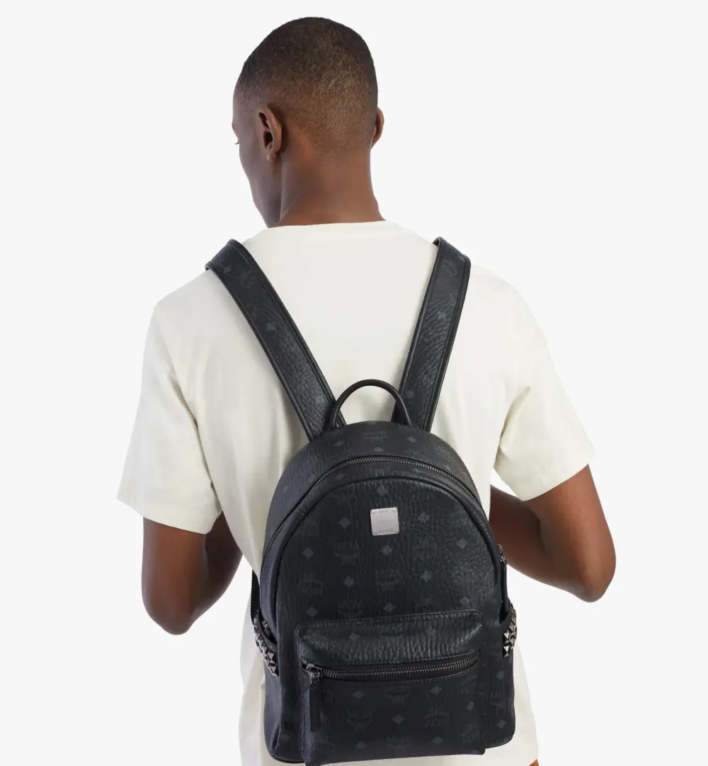 Alternative view of Túi MCM Stark Side Studs Backpack In Visetos MMKAAVE15BK001