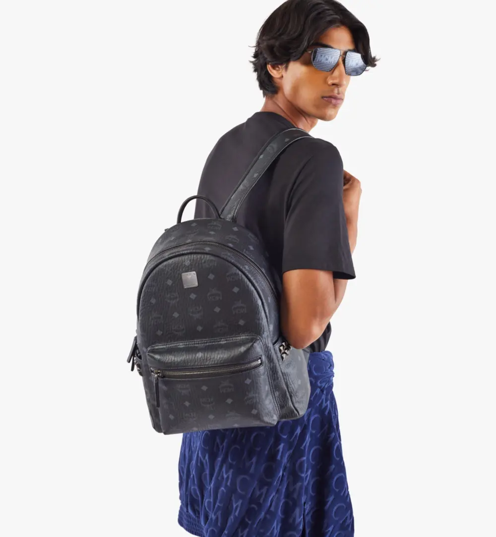 Alternative view of Balo MCM Stark Studs Backpack Black Visetos MMKAAVE32BK001