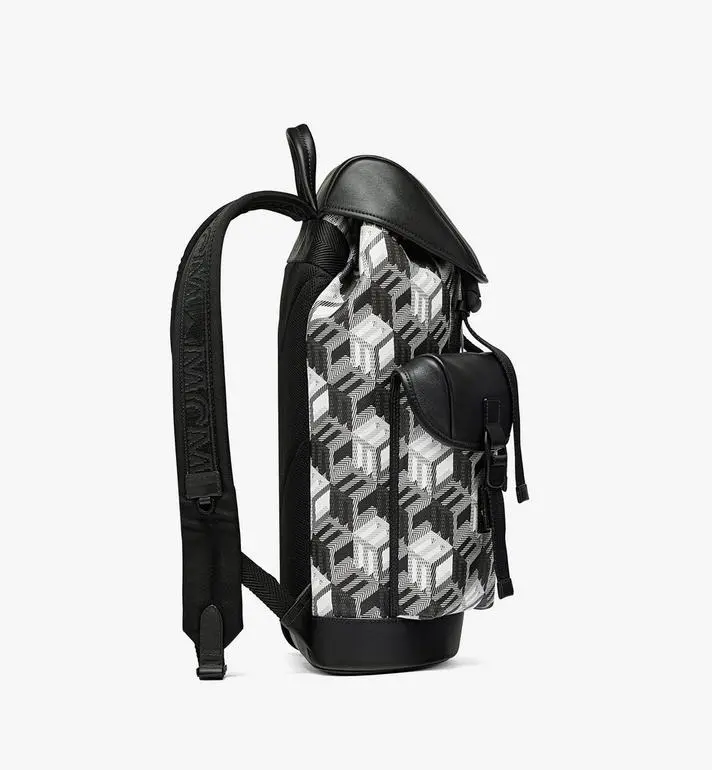 Balo MCM Brandenburg Monogram Canvas MMKBACK07BW001 - Ảnh 3