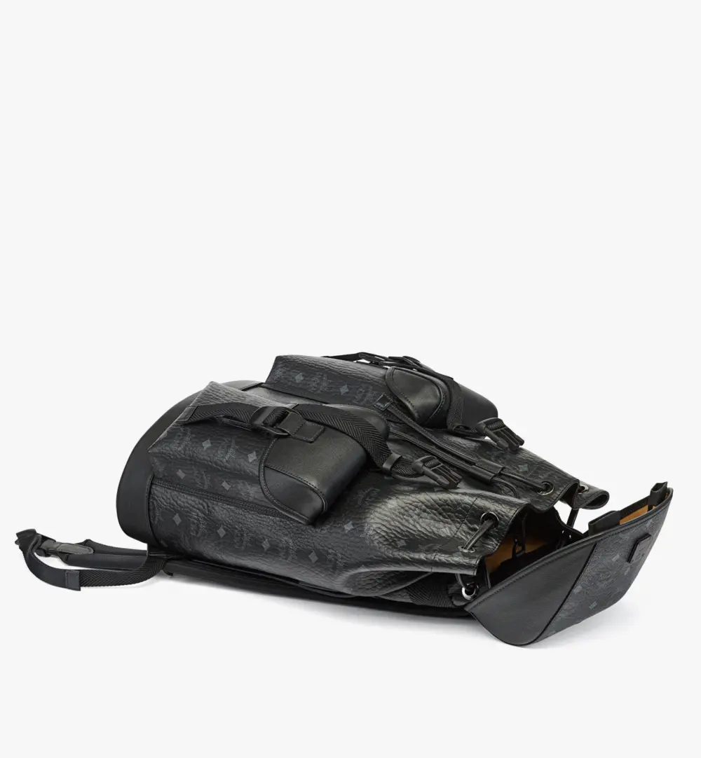 Balo MCM Brandenburg Backpack Black MMKCSBG02BK001 - Ảnh 3