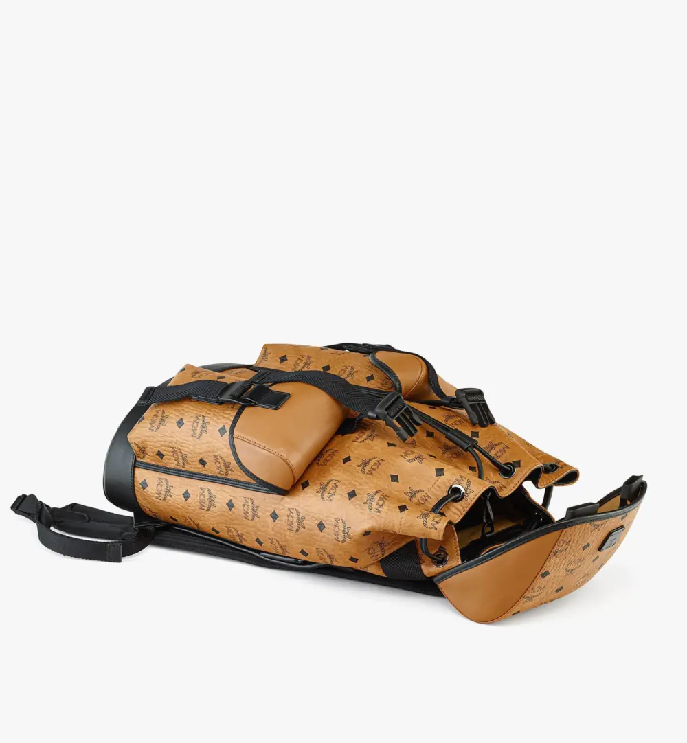 Alternative view of Balo MCM Brandenburg Backpack Cognac MMKCSBG02CO001