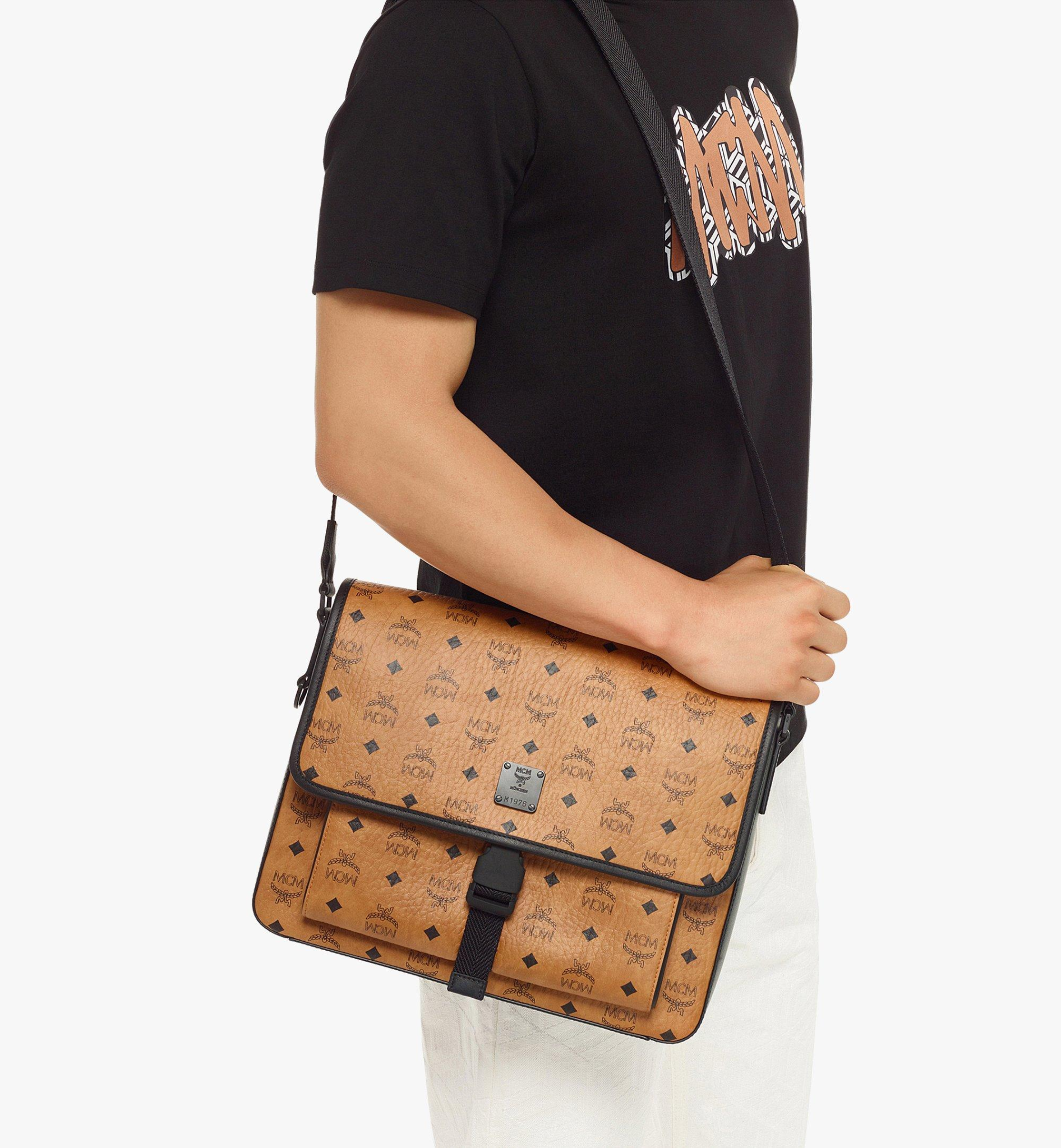 Túi MCM Klassik Messenger in Visetos 'Cognac' MMMCAKK02CO001 - Ảnh 5