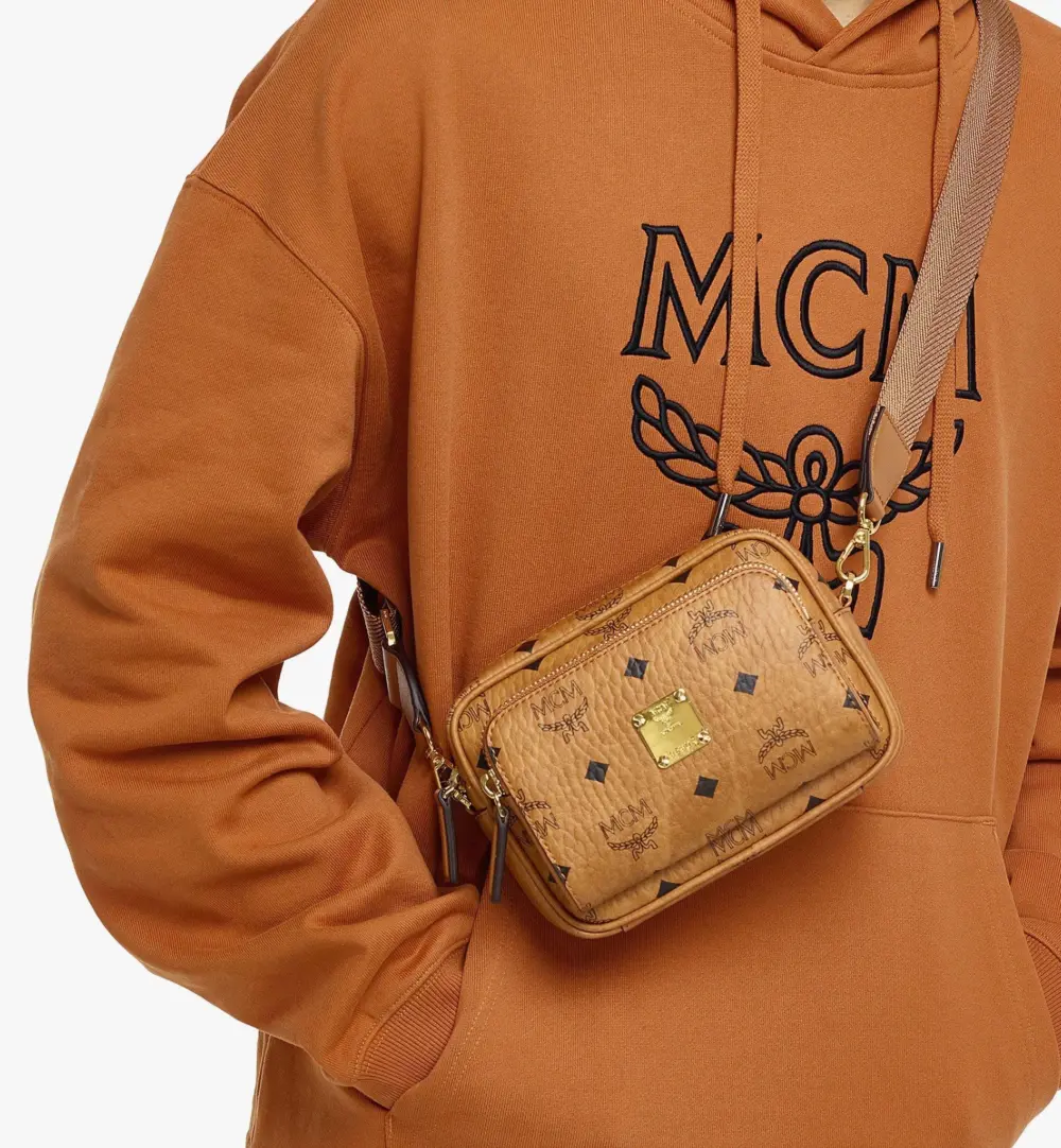 Túi MCM Aren Crossbody in Visetos 'Cognac' MMRAAKC03CO001 - Ảnh 3