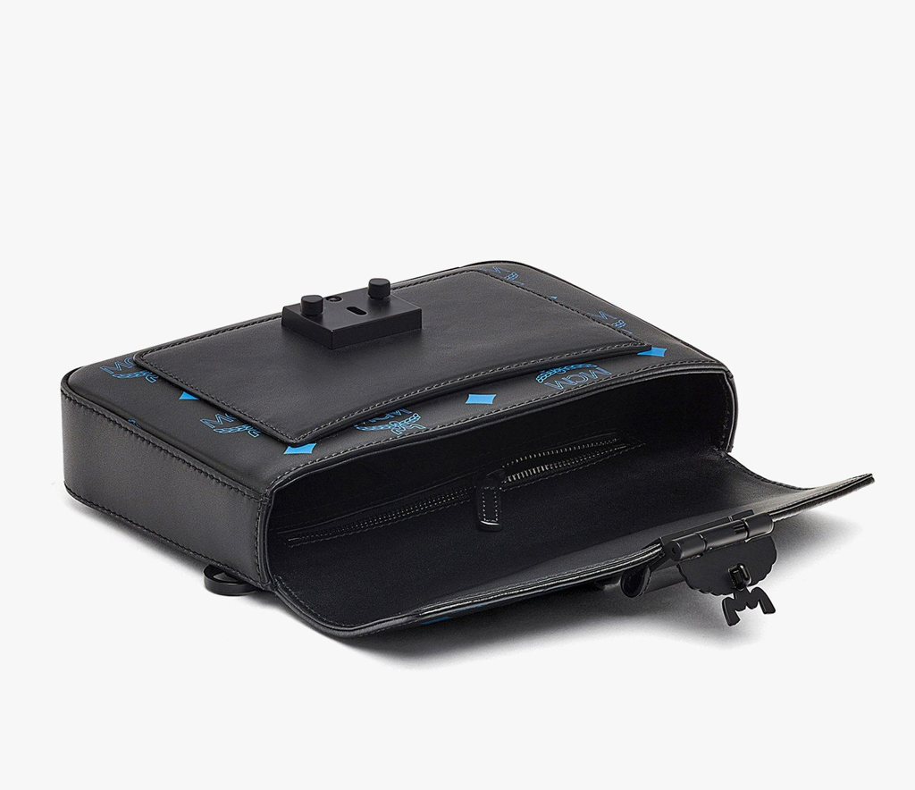 Túi MCM Millie Crossbody Splash Logo 'Black Blue' MMRBASX05H9001 - Ảnh 4