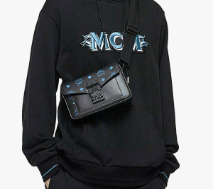 Alternative view of Túi MCM Millie Crossbody Splash Logo 'Black Blue' MMRBASX05H9001