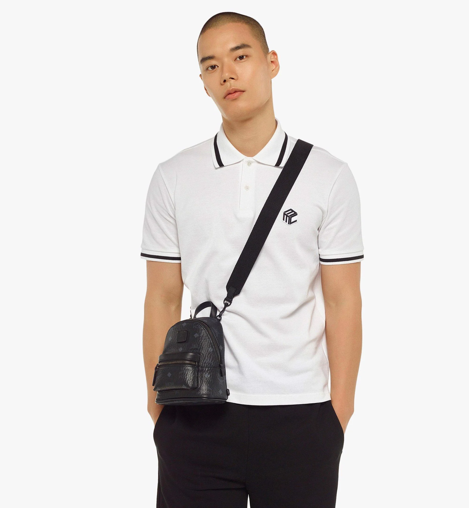 Túi MCM Stark Crossbody in Visetos 'Black' MMRCAVE01BK001 - Ảnh 4