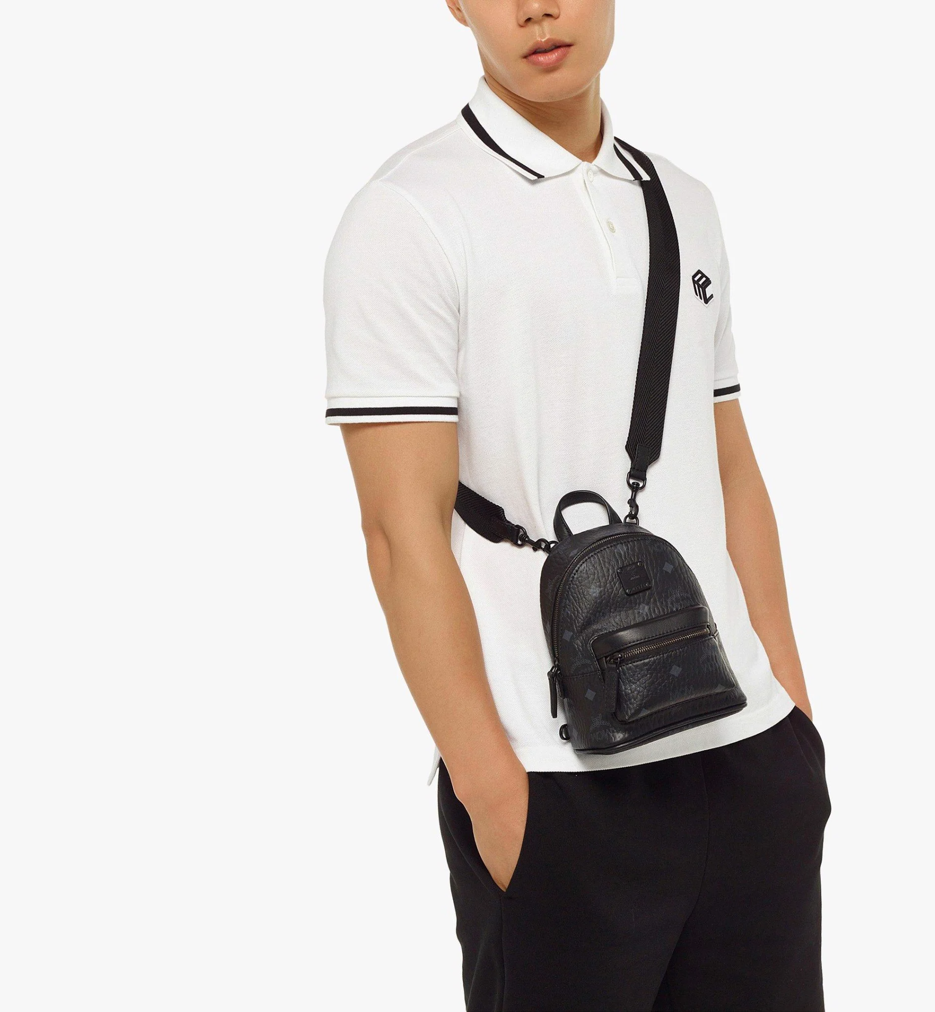 Túi MCM Stark Crossbody in Visetos 'Black' MMRCAVE01BK001 - Ảnh 3