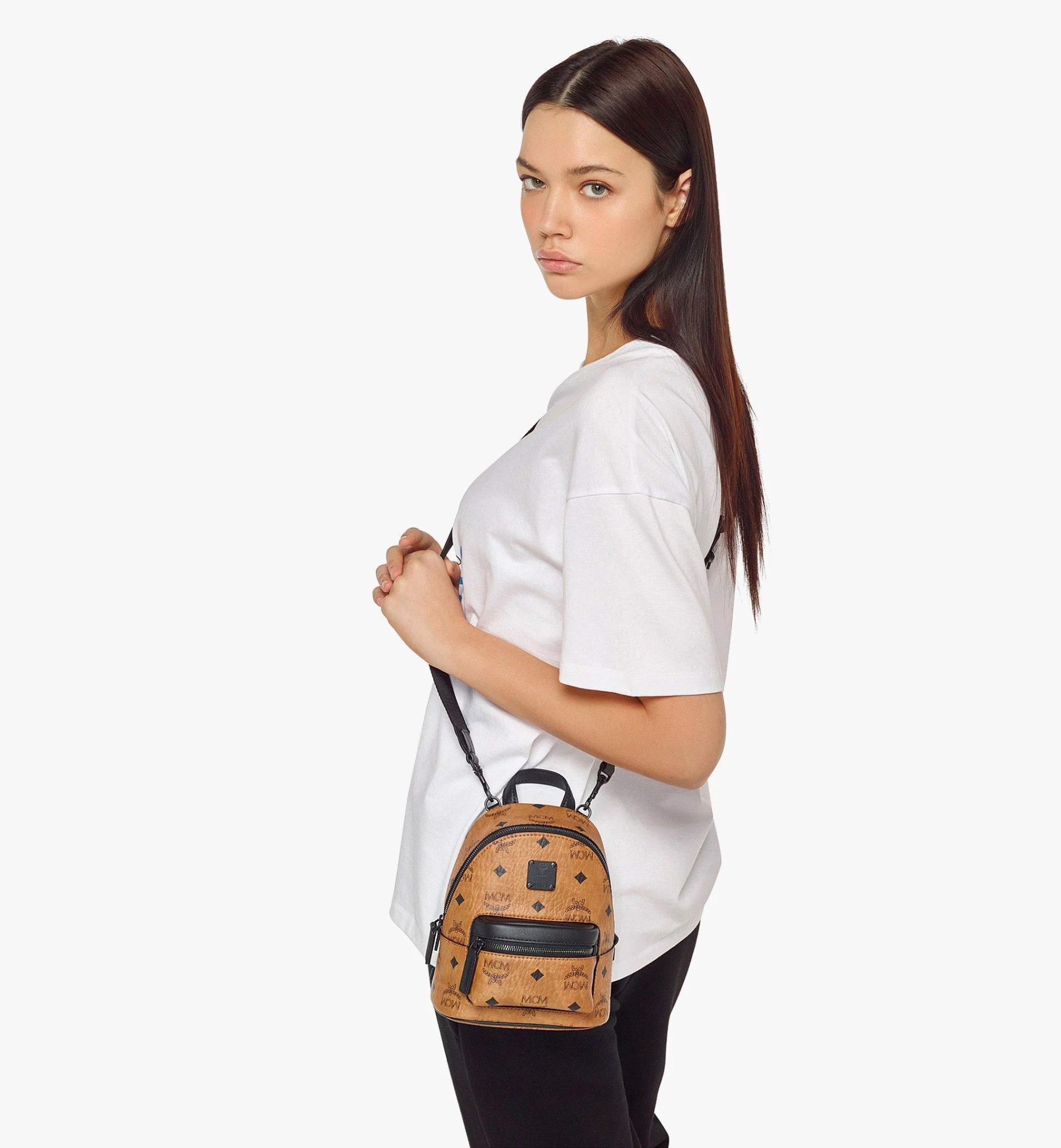 Túi MCM Stark Crossbody in Visetos 'Cognac' MMRCAVE01CO001 - Ảnh 4