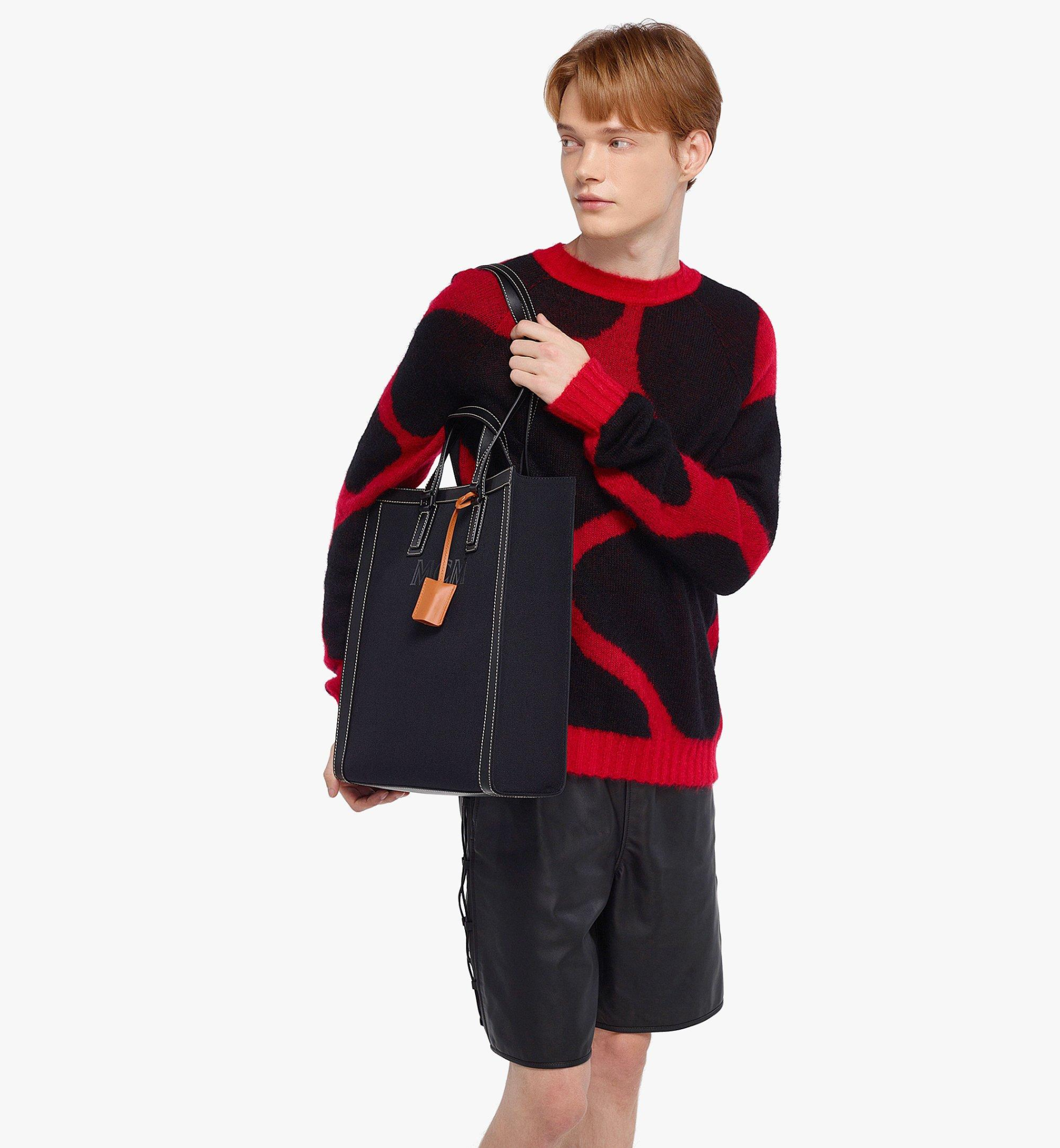 Túi MCM Klassik Tote in Napacot Canvas 'Black' MMTCAKK01BK001 - Ảnh 4