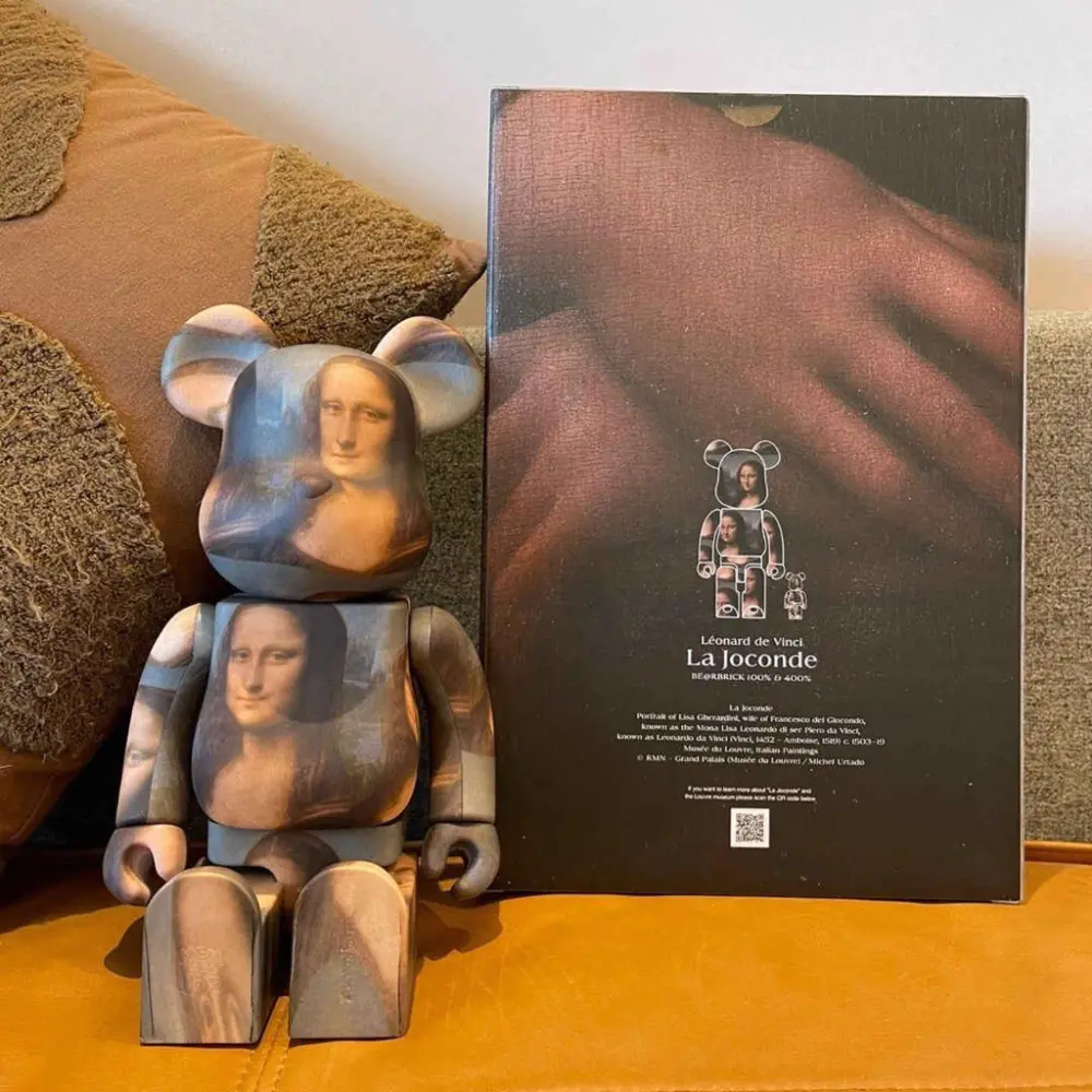 Mô Hình Bearbrick Leonardo De Vinci Mona Lisa - Ảnh 3