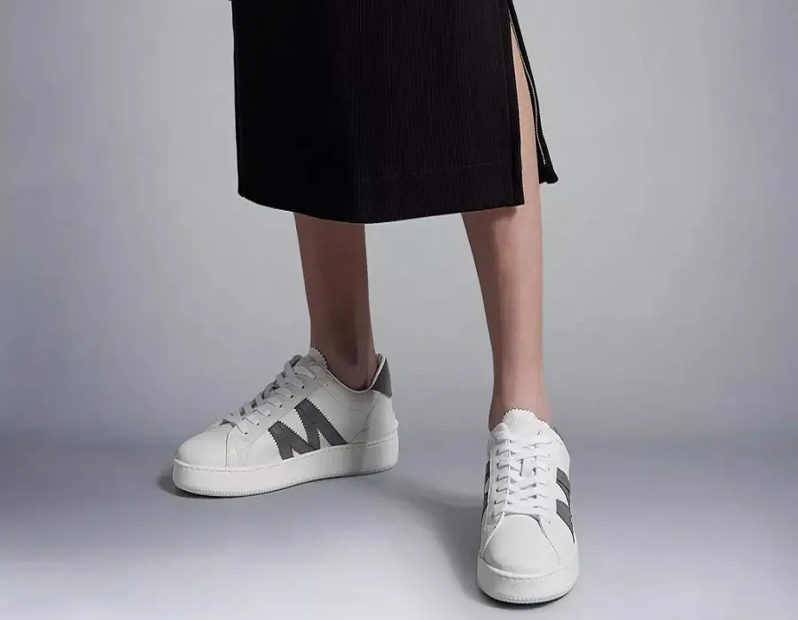 Giày Moncler Monaco M Trainers 'White Silver' I109B4M00220M3158P09 - Ảnh 3