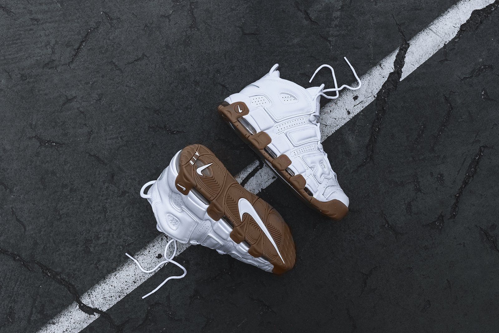 Giày Nike Air More Uptempo GS 'White Gum' 415082-101 - Ảnh 4