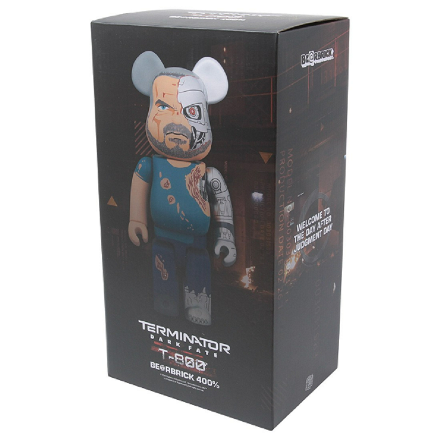 Mô Hình Bearbrick Terminato Dark Fate T-800 400% - Ảnh 2