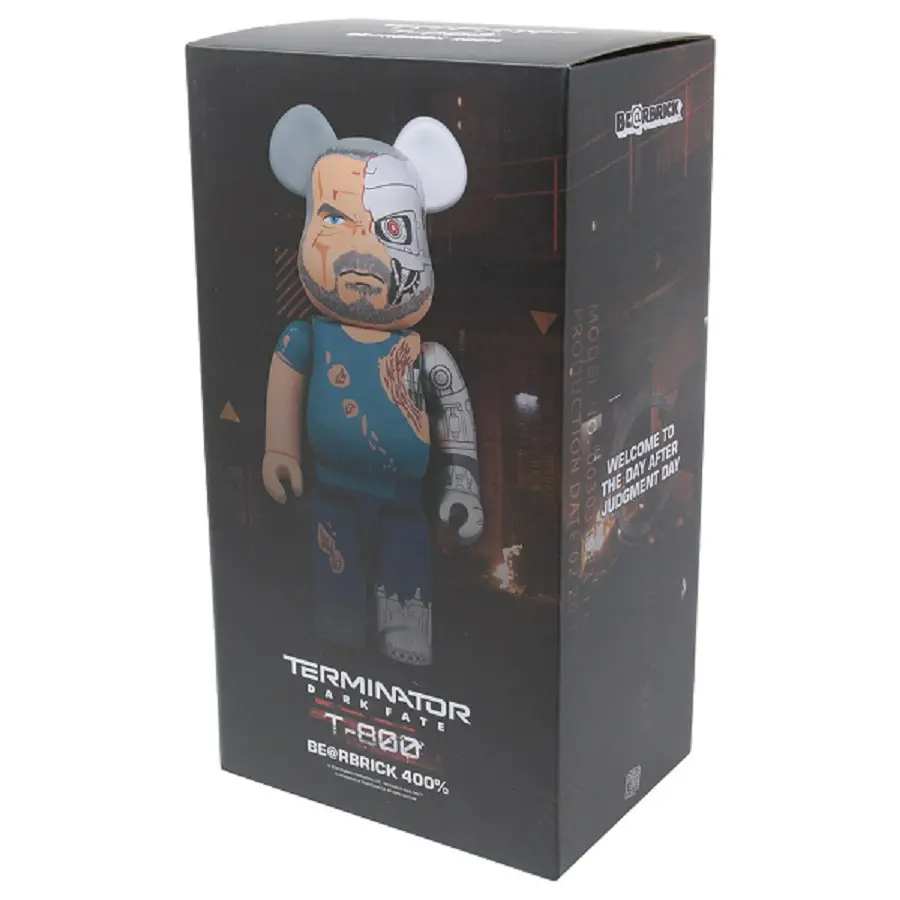 Alternative view of Mô Hình Bearbrick Terminato Dark Fate T-800 400%