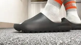Dép Adidas Yeezy Slide Onyx 'Black' HQ6448 - Ảnh 3