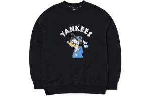 Áo MLB X DISNEY Donald Duck Front Print Overfit Sweatshirt NY Yankees 3AMTD1014-50BKS