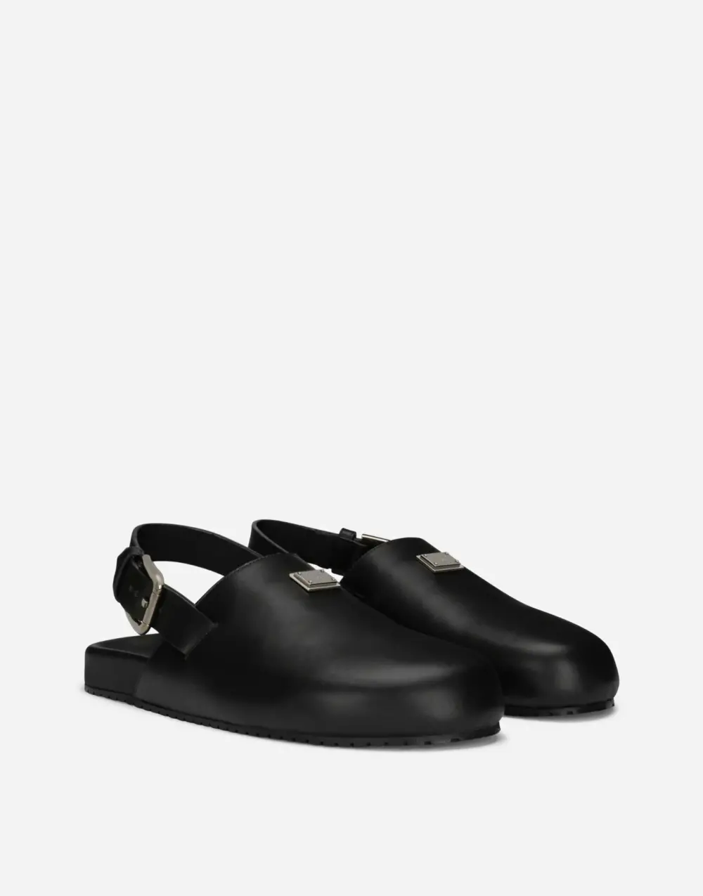 Dép Dolce & Gabbana Calfskin Mules 'Black' A80402AQ76580999 - Ảnh 4