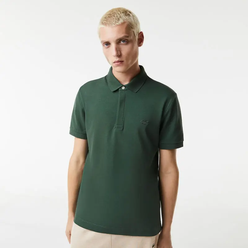 Áo Lacoste Paris Stretch Cotton Polo Shirt 'Green' PH5522-5HX - Ảnh 4