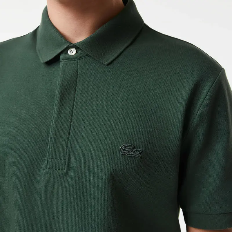 Áo Lacoste Paris Stretch Cotton Polo Shirt 'Green' PH5522-5HX - Ảnh 5