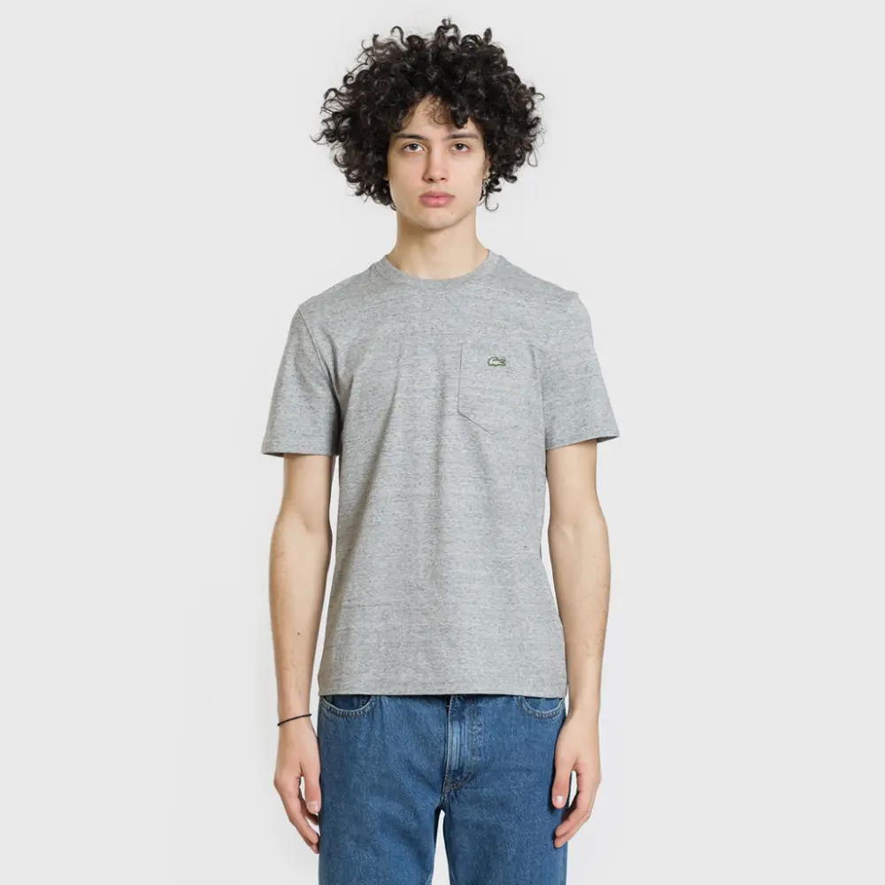Áo Lacoste Crew Neck Cotton Jersey Grey TH3786-ECS - Ảnh 4