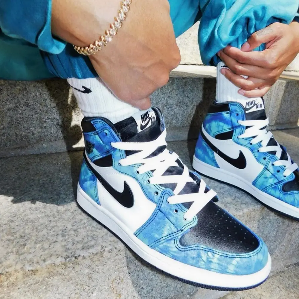 Giày Nike Air Jordan 1 Mid SE GS 'Sprite' DA8010-400 - Ảnh 7