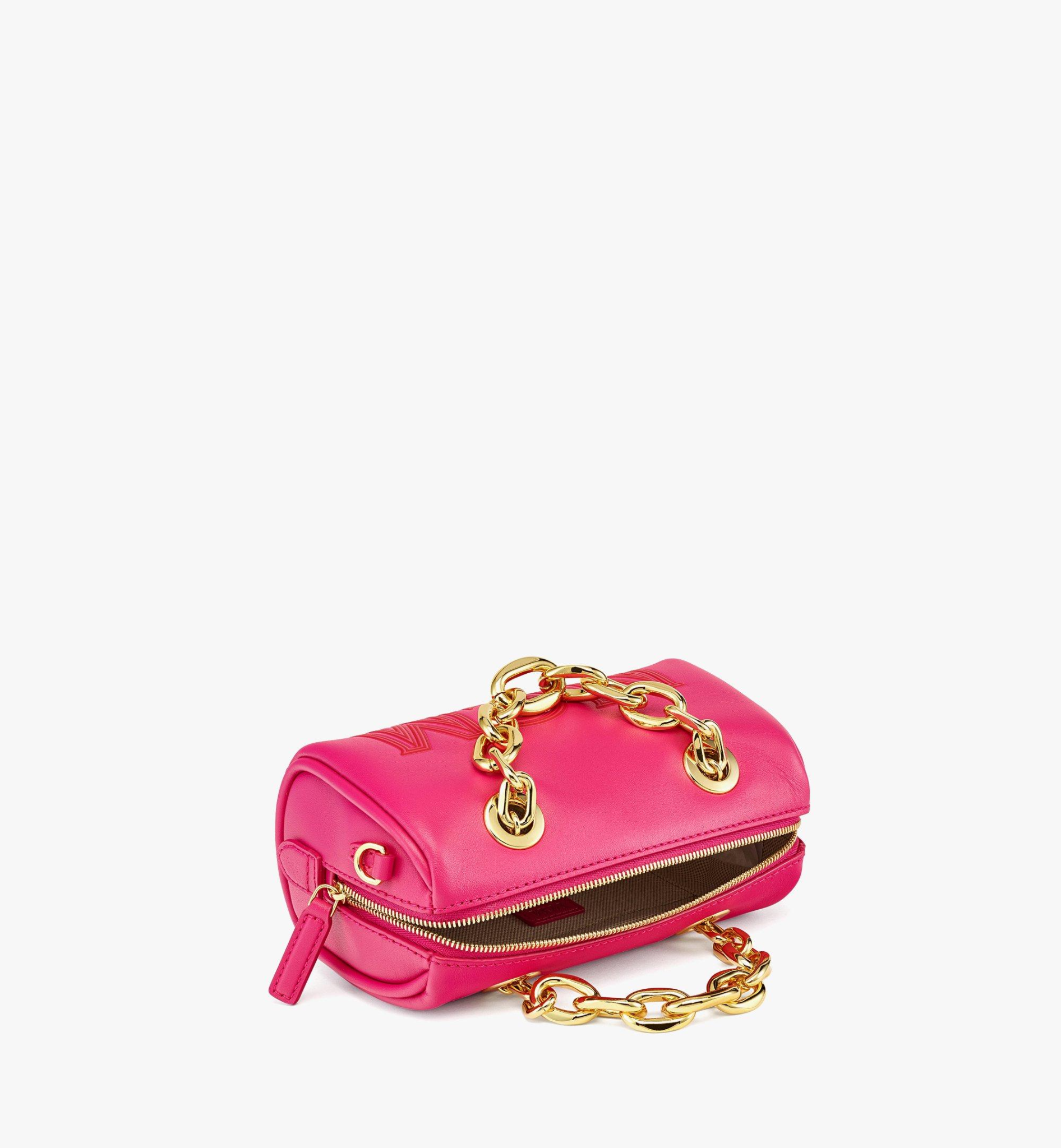 Túi MCM Boston Bag in Chain Leather MWBCSSX01QW001 - Ảnh 3