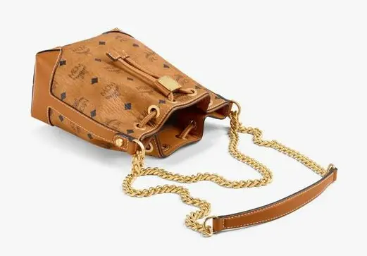 Túi MCM Soft Berlin Drawstring Bag Visetos 'Cognac' MWDAABF03CO001 - Ảnh 3