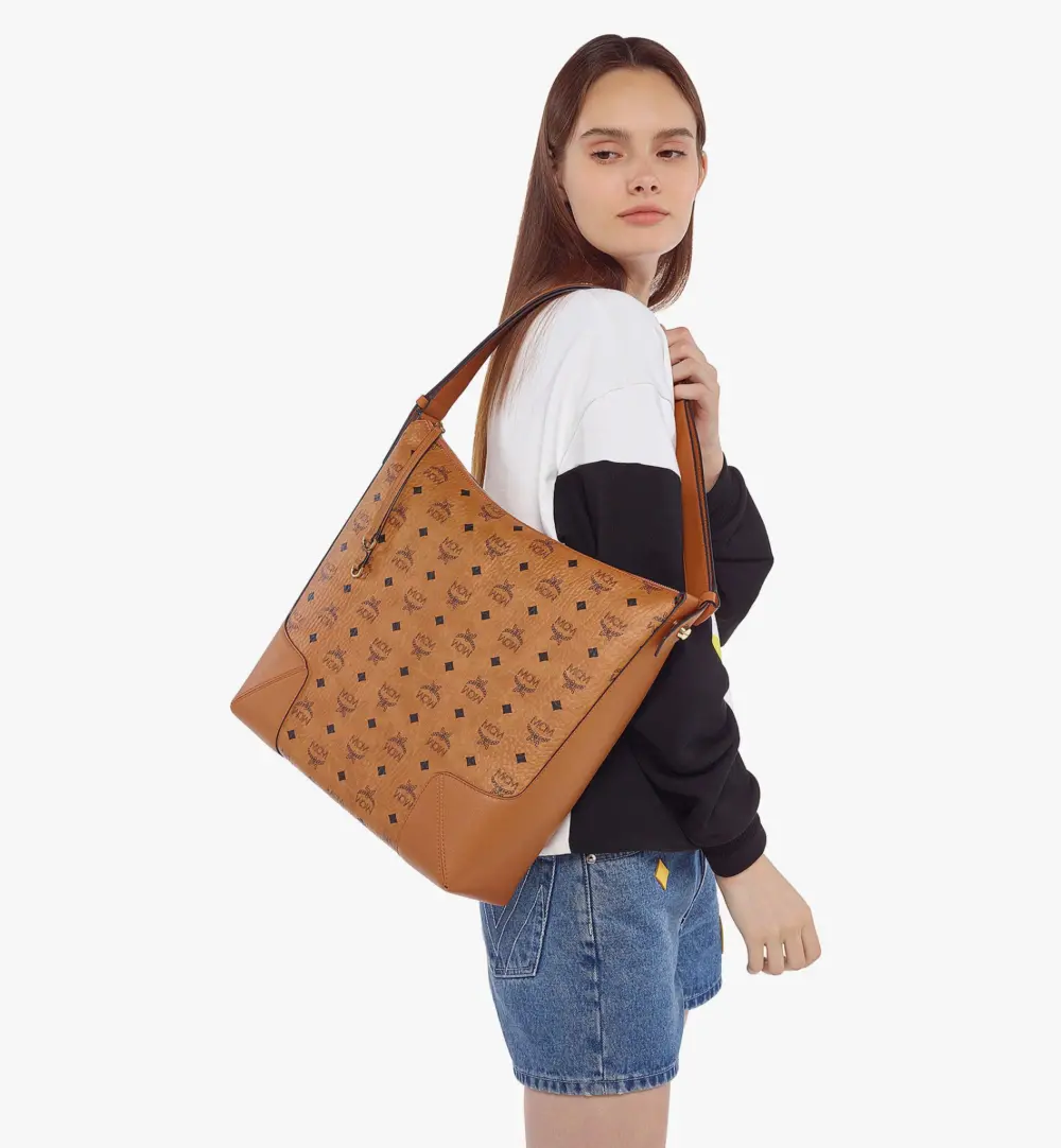 Túi MCM Klara Hobo in Visetos MWHBSKM01CO001 - Ảnh 5