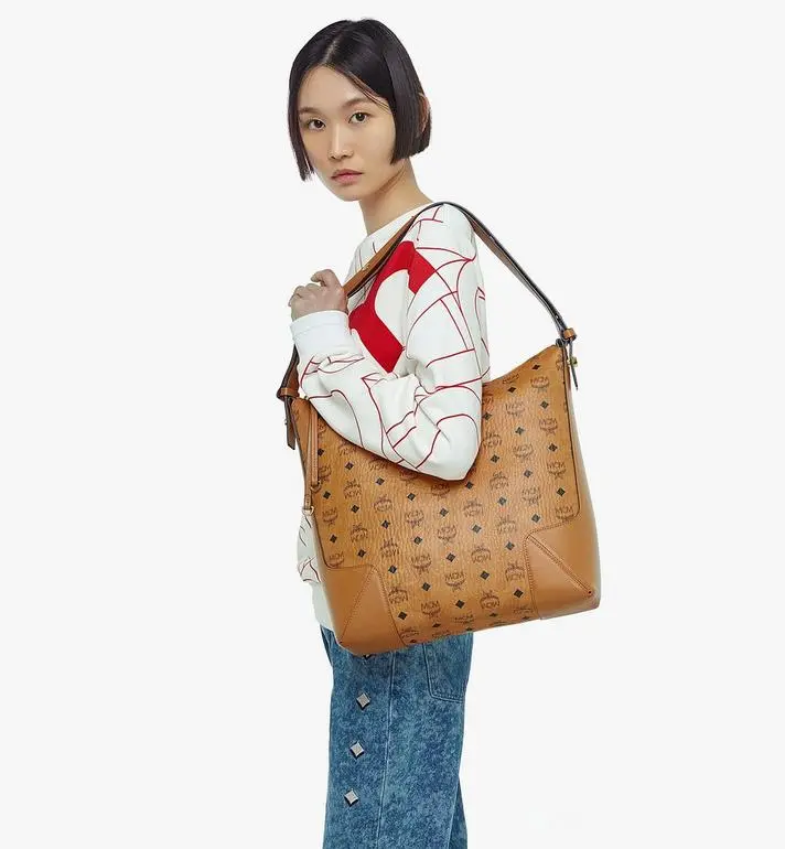 Túi MCM Klara Hobo in Visetos MWHBSKM01CO001 - Ảnh 4