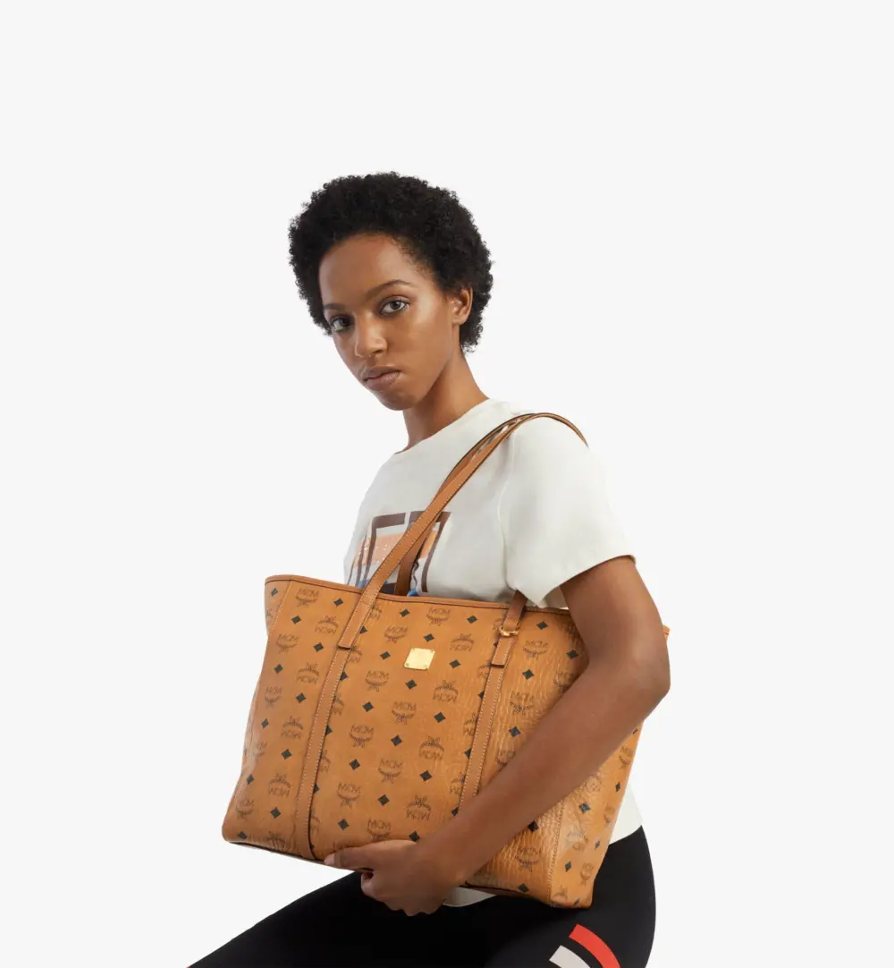 Túi MCM Toni Shopper in Visetos MWPAATN01CO001 - Ảnh 4