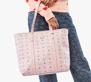 Alternative view of Túi MCM Toni Shopper Visetos 'Pink' MWPAATN03QH001